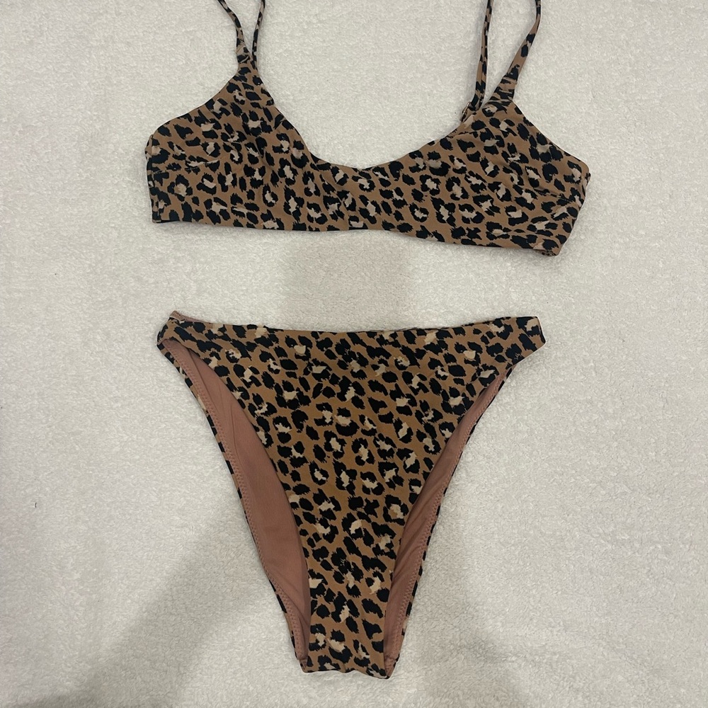 Animal print bikini